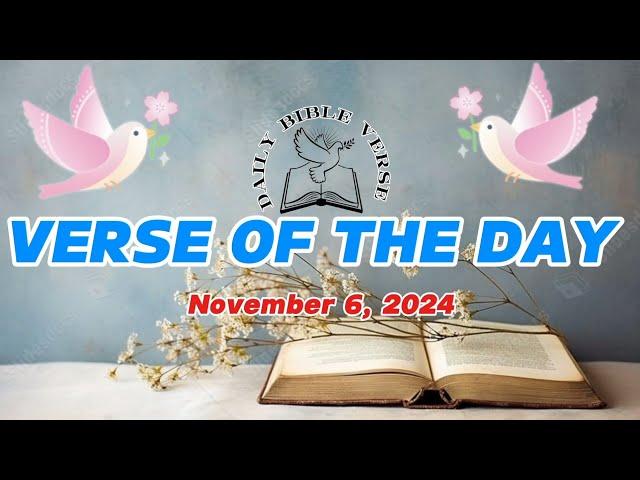 VERSE OF THE DAY NOVEMBER 6, 2024