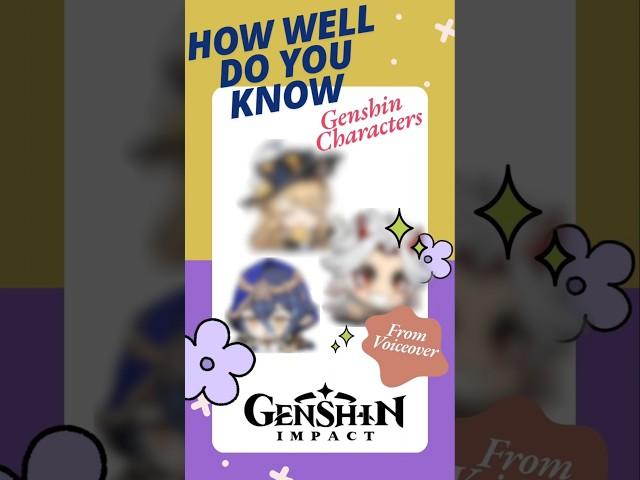 Can You Name the Genshin Character by Their Catchphrase? #genshinimpact #genshin #gaming