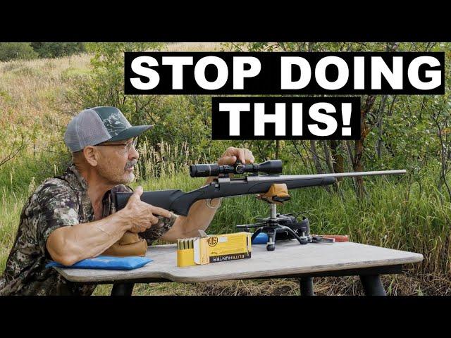 Worst and Best Way to Sight a Rifle!