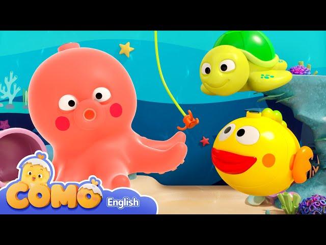 Como Songs&Surprise | Fishing Adventure Fun | English cartoon songs for babies | Como Kids TV