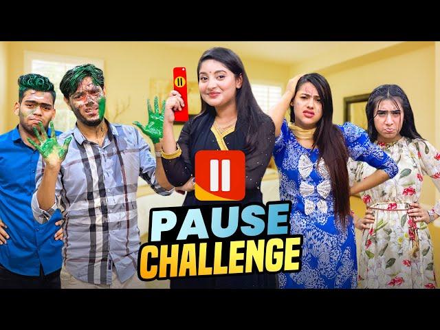 রাকিব অন্তরার চুল কেটে দিলো | Pause Challenge With My Family | Brother Vs Sister | Rakib Hossain