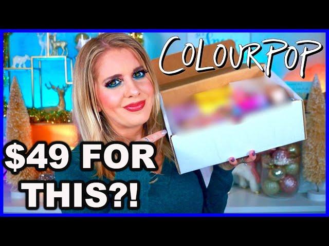 NEW! COLOURPOP HOLIDAY $49 MYSTERY BOX! | Is It *REALLY* valued at $126?! |