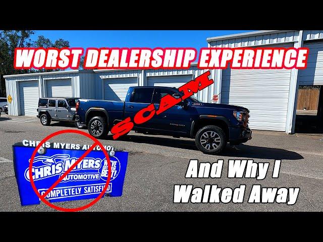 The WORST Dealership Experience (SCAM) - Why I Walked Away from Buying a GMC 2500HD AT4