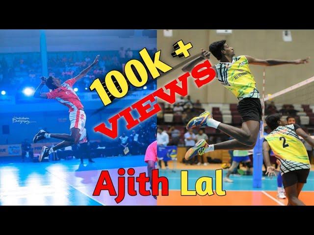 Ajit lal best spikes|whatsapp status |volleylife|volleyball shots|monster of vertical jump