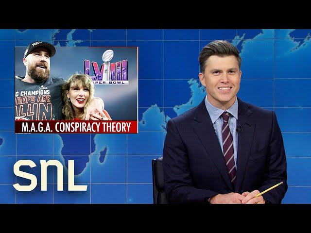 Weekend Update: MAGA's Taylor Swift Super Bowl Conspiracy, Trump's $50 Million Legal Fees - SNL