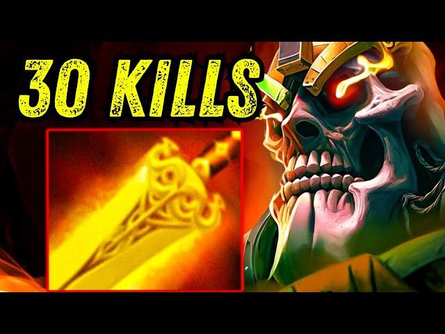 Insane First Item Radiance Wraith King 30Kills One Shot Damage Carry Dota 2