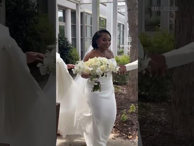 Bride thought she was doing the first look reveal #wedding #africanwedding