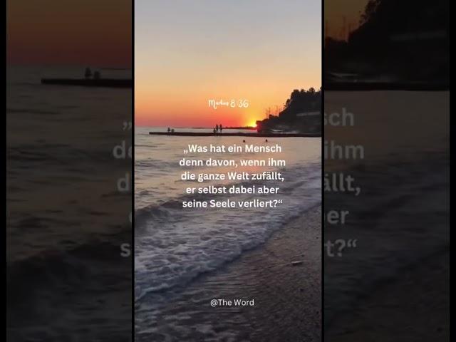 Vers des Tages|Markus 8:36|#bibel #bibelverse #bibelgeschichte #gotteswort