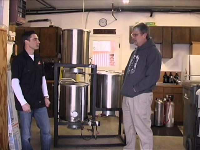 MoreBeer!'s visit with Dan Funk (proud owner of BrewScultpure # 0001!)