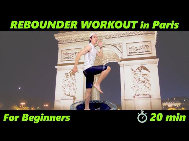 【20 min Rebounder WORKOUT#1】For Beginners & Intermediates｜Mini Trampoline For Weight Loss｜In Paris