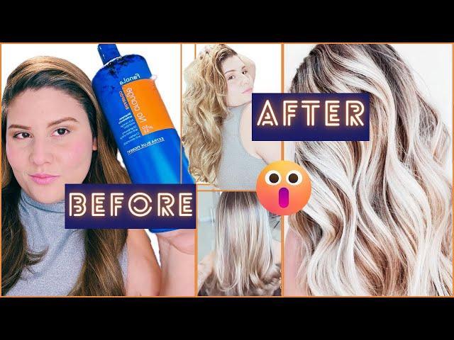 How to tone brassy hair at home | Fanola No Orange Shampoo