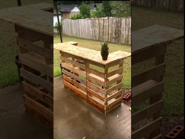 DIY pallet bar ideas #youtubeshorts