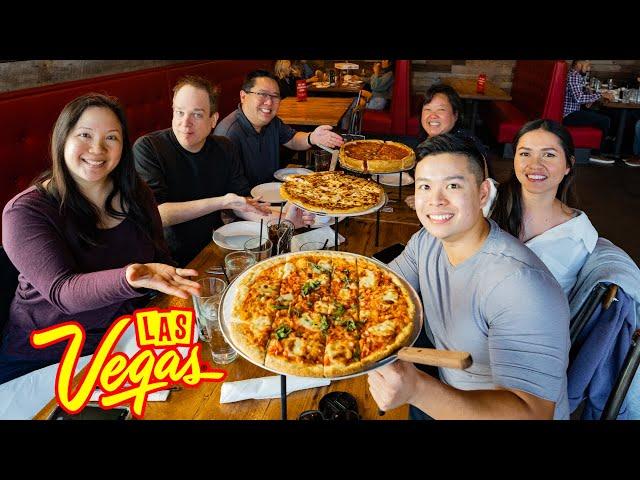 Giordano's DEEP DISH Pizza In LAS VEGAS w/ @AllYouCanVegas & @billandlisa !