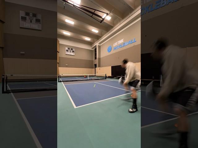 Keep it simple - Get up and Get some #pickleball #pickleballcommunity #drills #ballmachine