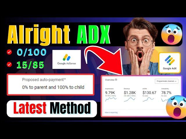 Alright ADX 100/0 Approval | Latest Adx Approval Method | How to Get Adx Approval on Dashboard #adx