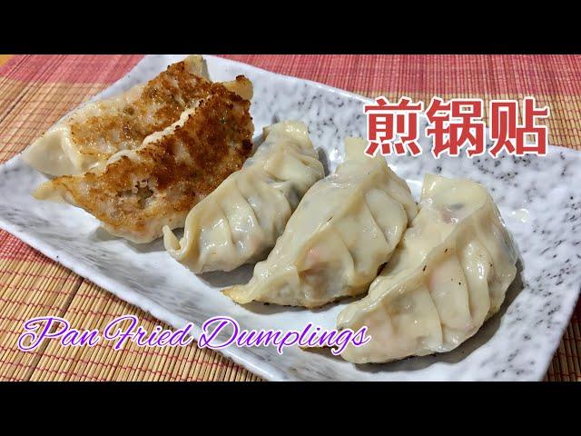 #68 煎锅贴 Pan Fried Dumplings / Gyoza【梨子与料理】