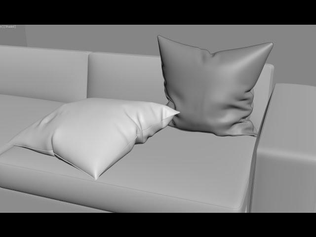 3Ds MAX. Создание 3d модели подушки модификатором Cloth. 3d моделирование видео урок для начинающих