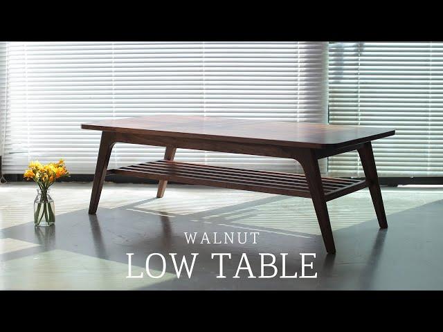 SQUARERULE FURNITURE - Making a Walnut Low Table