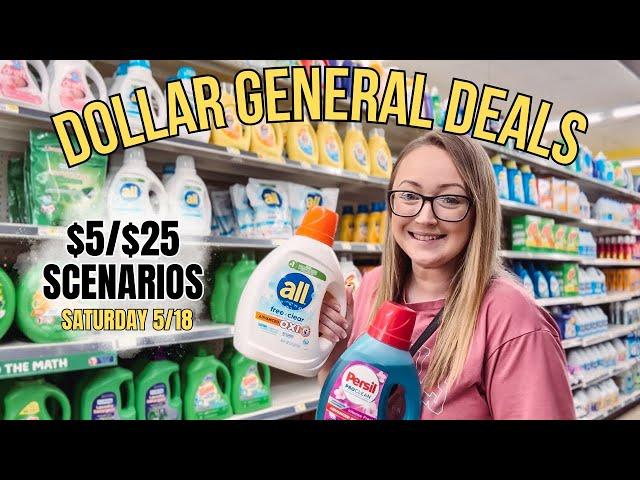 EASY DOLLAR GENERAL COUPONING!  $5/$25 scenarios for Sat, 5/18 only!