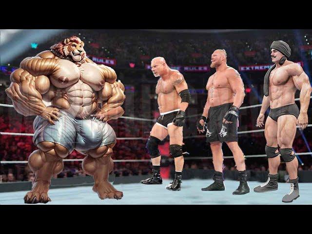 Tiger vs Brock Lesnar Dara Singh Goldberg Match