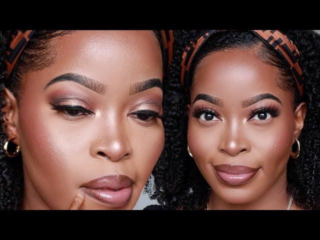 My NEW Updated Makeup RoutineMakeup for Dark Skin⇢ BEGINNER FRIENDLY STEP BY STEP |Msnaturallymary