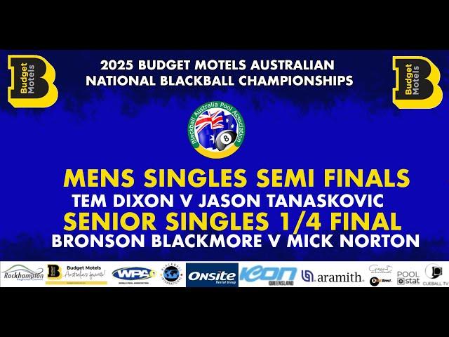 Australian Championships 2025  :  Mens Semifinal & Seniors Quarter Final
