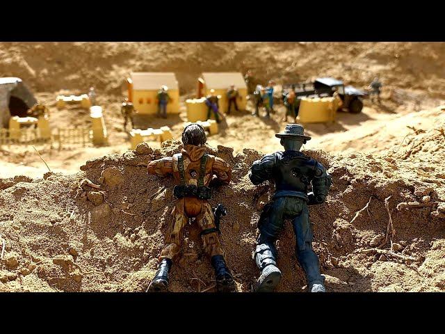 Captain Sting Rescue Mission |plastic army men stopmotion 1/6 scale