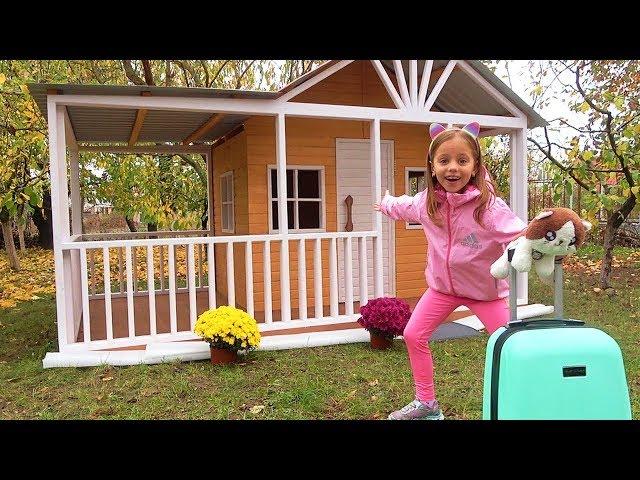 Новый ДОМ игровой для Насти с мебелью Опять ПЕРЕЕЗД DIY Playhouse for children