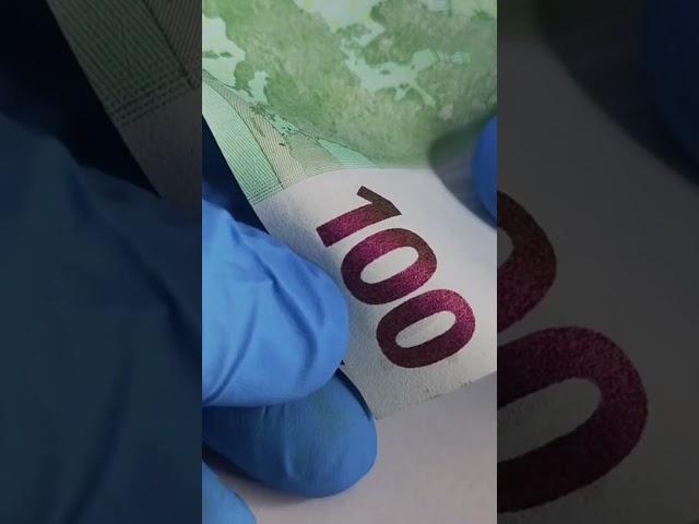 Found an UFOs on €100 Bill with  microscope WTF?! #alien #space #aliens