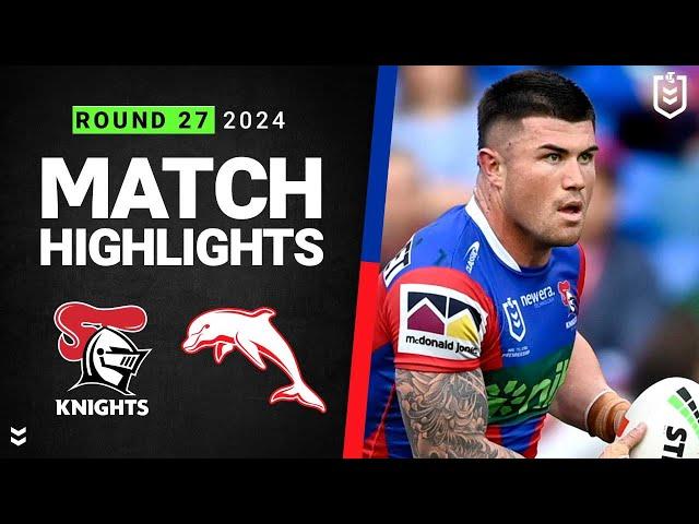 NRL 2024 | Knights v Dolphins | Match Highlights