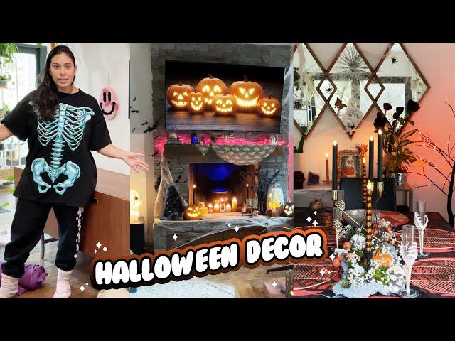 Decorate w/ Me For HALLOWEEN  FIREPLACE + BAR + DINING ROOM