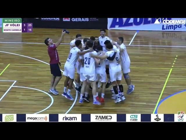 CLASSIFICADO!! JF Vôlei 3x1 Monte Carmelo - Campeonato Mineiro