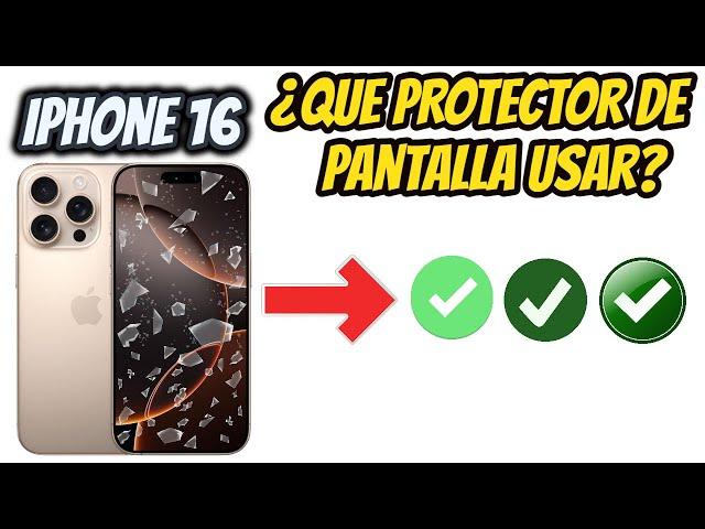 Mejor Protector de pantalla // iPhone 16 (todos los modelos)