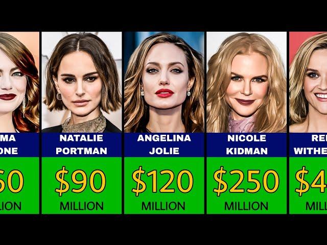 Top 50 Richest Actresses - $45,000,000 to $8,000,000,000