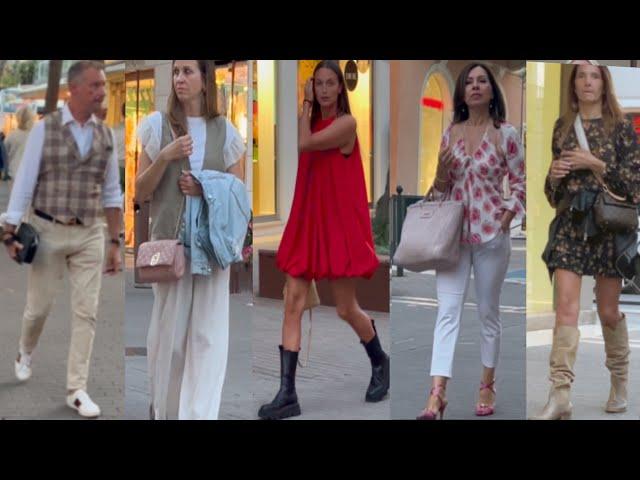 Street style from Italy Trendy Italian Street Fashion summer 2024/SHOPPING WALK