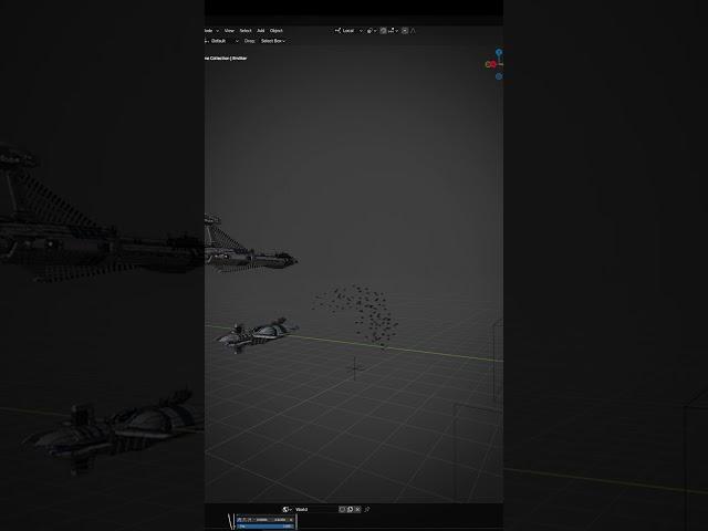 LEGO Fighter squadron animation in Blender!