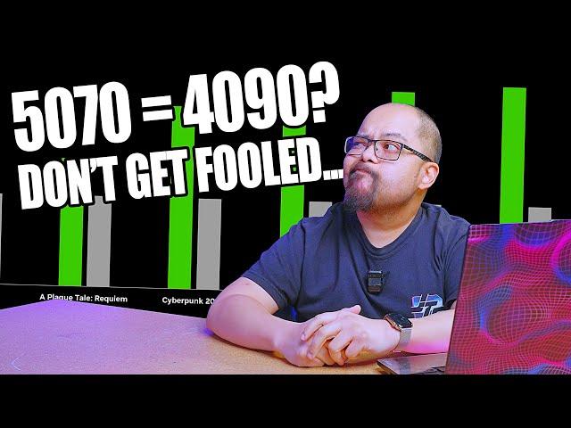 The 5070 is NOT as fast as the 4090...marketing BS explained