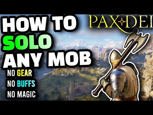 Pax Dei How to Solo ANYTHING Regardless of Gear or Level, NO MAGIC Needed, Best Way To Fight Mobs