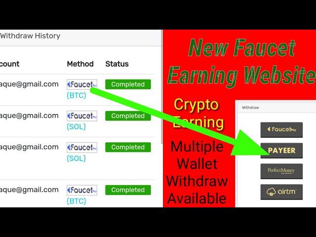 Onacoin New Faucet Earning Website | Airtm Payeer Faucetpay Withdrawal Available | Crypto Earning |