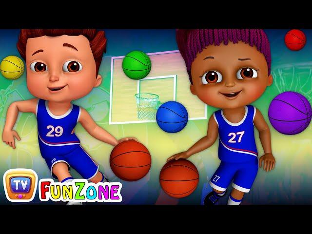 Team Spanny Vs Team FiFI in Basketball Game (SINGLE) | Learn Colors for Kids | ChuChu TV Funzone