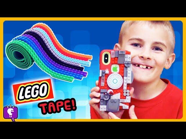 5 COOL IDEAS For LEGO TAPE! Cell Phone MakeOver Toy Review and Play with HobbyFrog by HobbyKidsTV