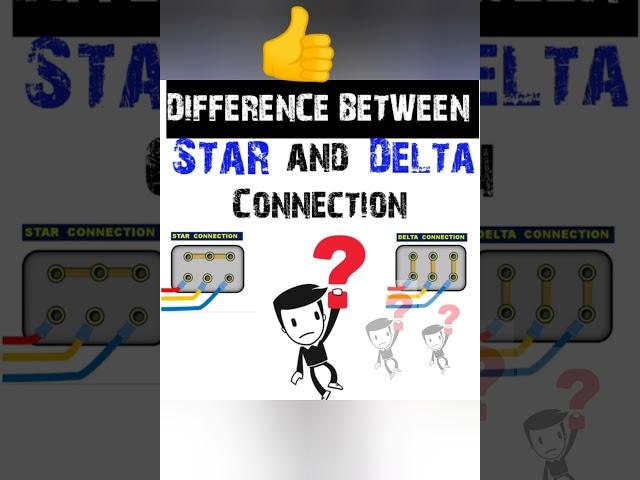 Difference Between Star And Delta Connection ||Hindi|| #shorts #ytshorts #shortvideo #youtubeshorts