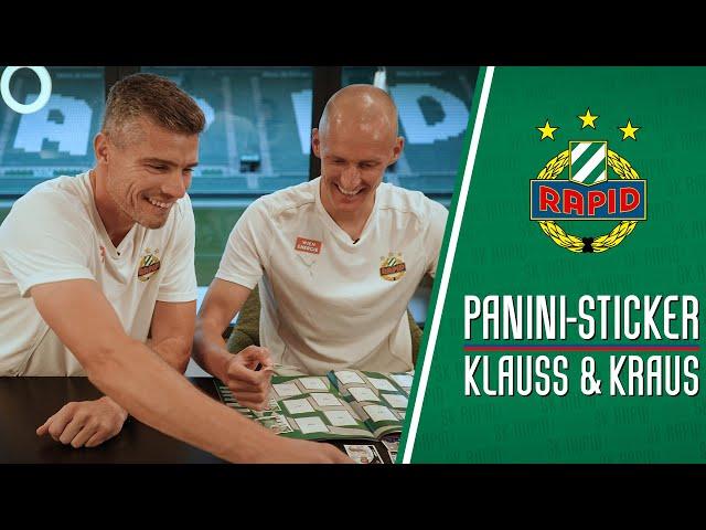 Klauß & Kraus öffnen Panini-Sticker