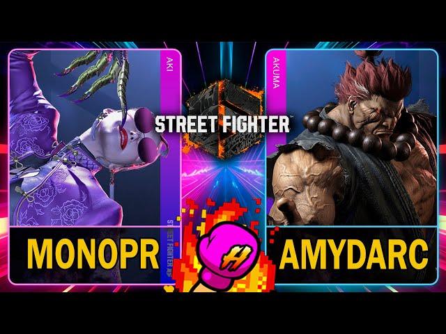 SF6 MonoPR (AKI) VS AmyDarc (AKUMA)Street Fighter 6スト64K 60ᶠᵖˢ