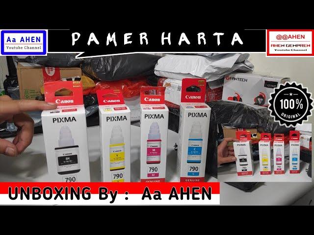 PIXMA CANON Full Set 790 Tinta Original Ink Printer Canon 4 Color Unboxing Review Info By : Aa AHEN