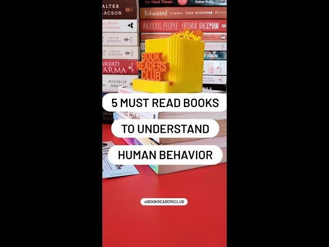 5 Books to Understand Human Nature | Human Psychology | Book Recommendations | Best Books 2022