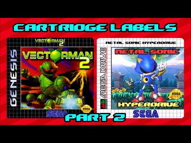 D.I.Y. Sega Genesis & Mega Drive custom cartridge labels. Part 2: Printing and applying the labels.