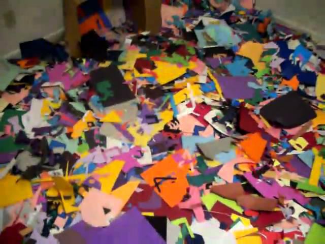 MarcPaperScissor: 5 years of cut paper scraps