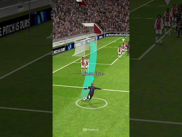 Roberto Carlos  freekick ️  #efootball #efootball2024 #pes #efootball2023 #pesmobile #shorts