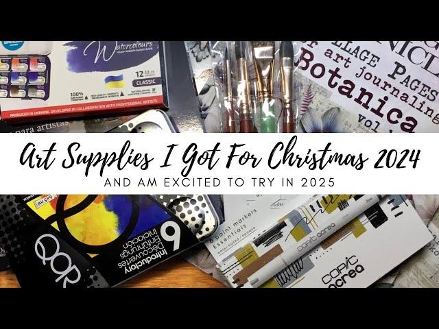 Art Supplies I Got For Christmas 2024 - #arthaul #artsupplies